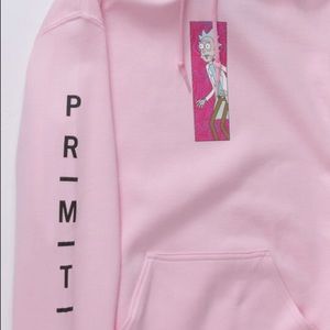 Rick and Morty Pink Primitive Hoodie